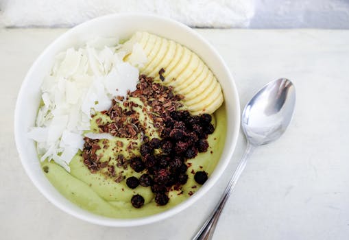 colorful grain bowl with superfoods