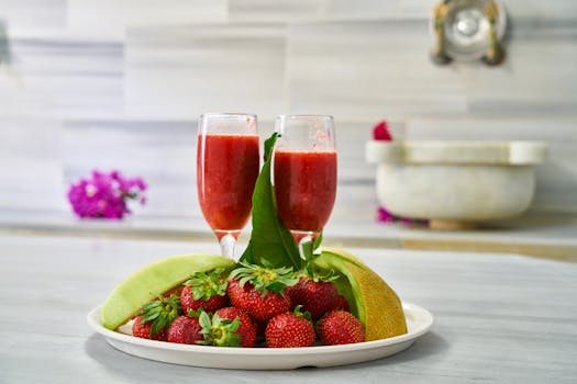 colorful plate of wholesome foods