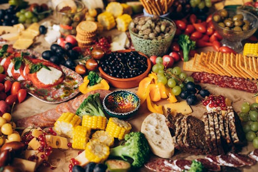 colorful assortment of fruits and vegetables