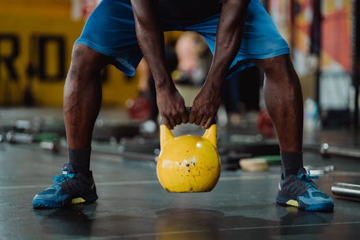 Athlete using supplements