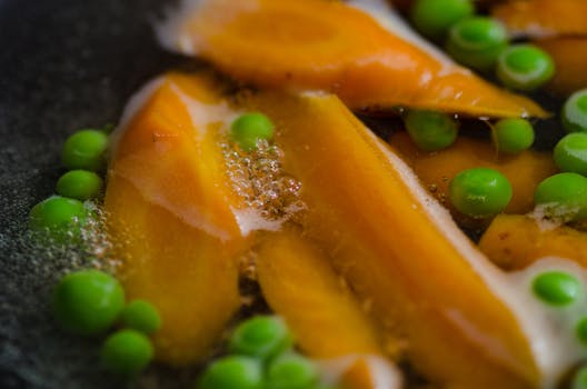 colorful lentil soup with vegetables