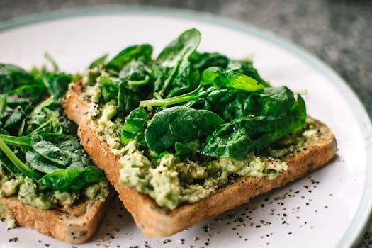 healthy meal with grains and vegetables