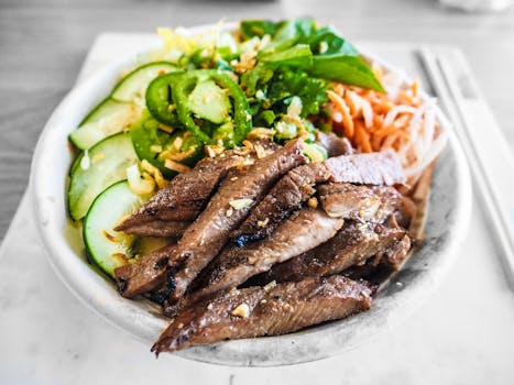 colorful salad with fresh vegetables