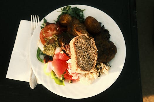 colorful salad with grains