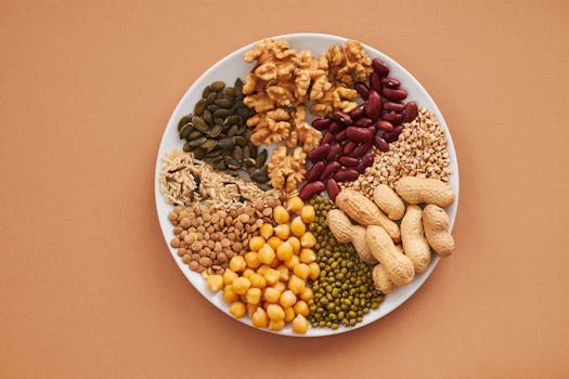 colorful meal with quinoa and chickpeas