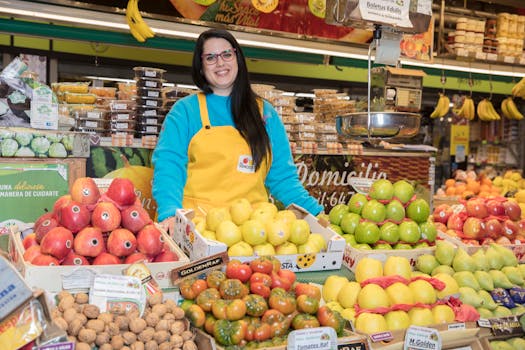 Colorful fruits and vegetables rich in antioxidants